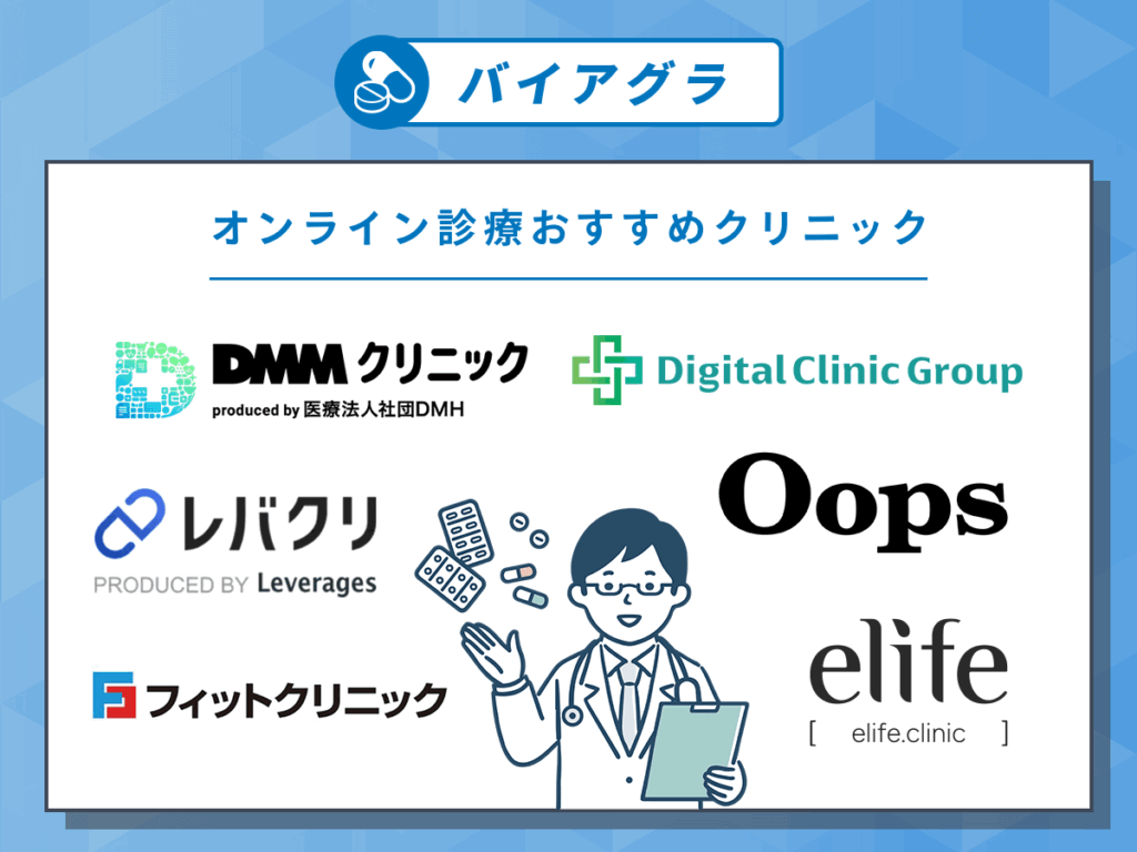 バイアグラ通販おすすめクリニック6選一覧