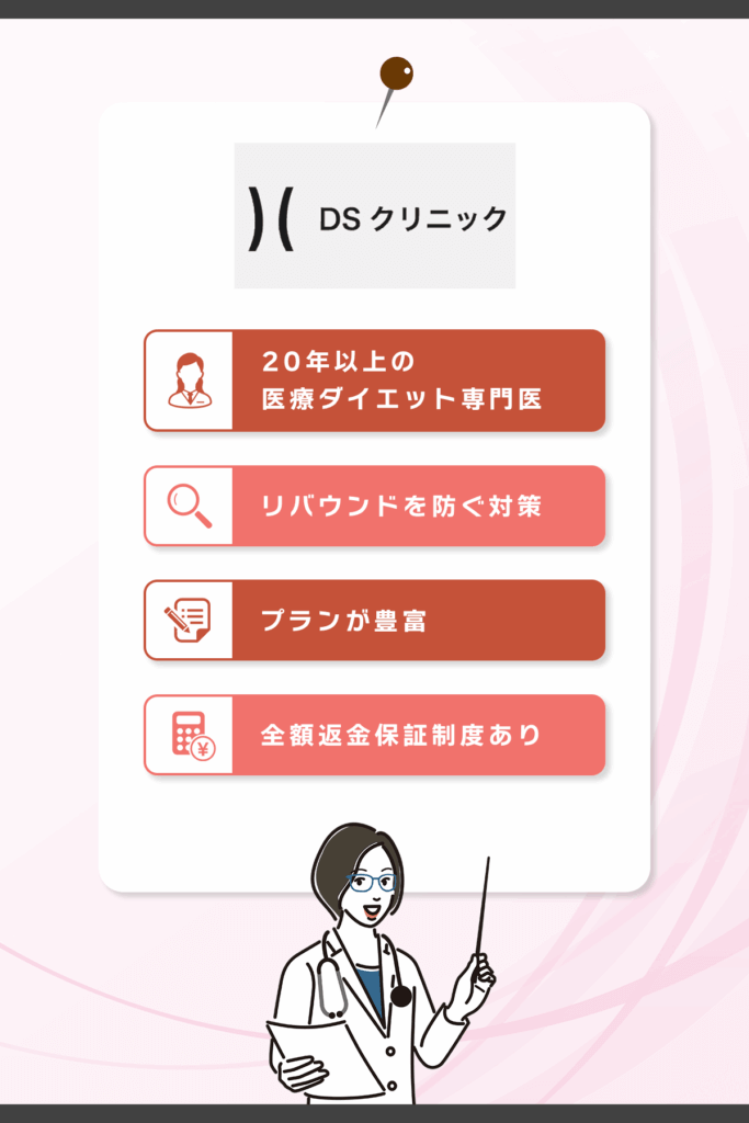 DSクリニックは20年以上の医療ダイエット専門医