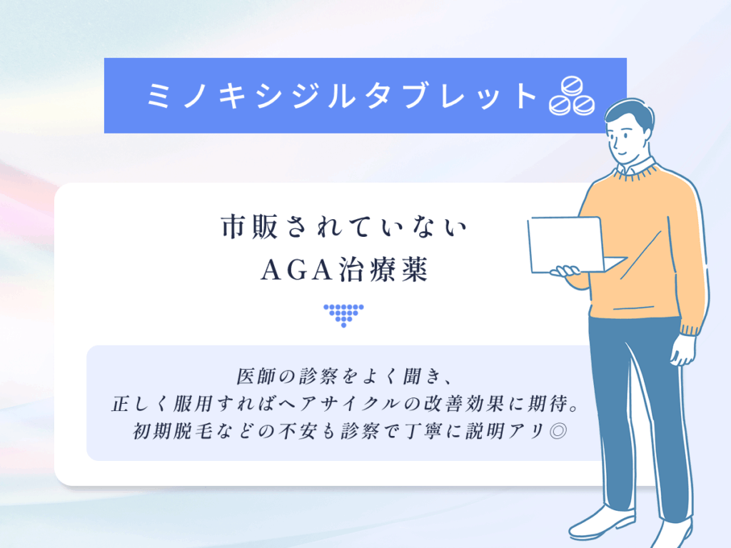 市販されていないミノキシジルタブレットが安い値段に変わる