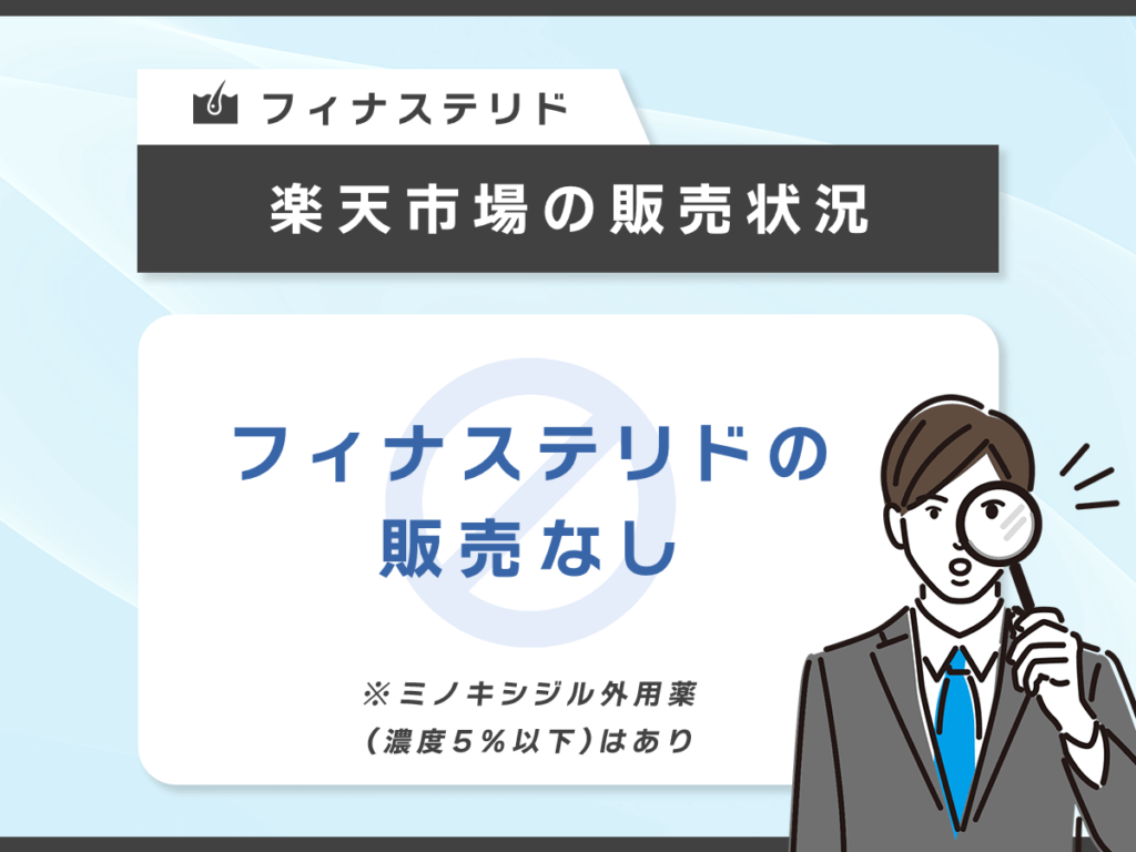 楽天市場はフィナステリドの通販対象外