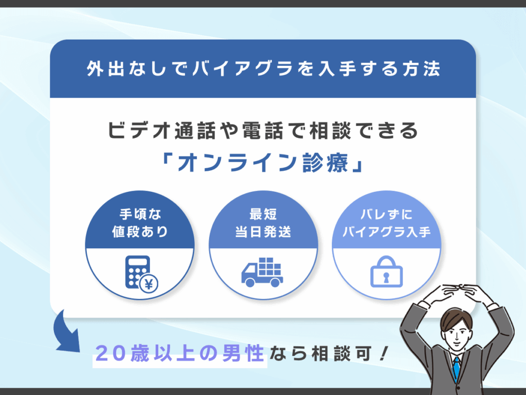 手頃な値段なだけでなくバレずにバイアグラを購入できる